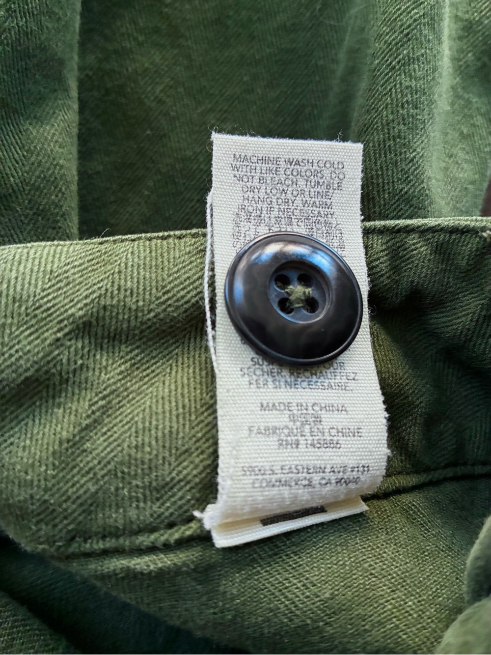 THE GREAT. Dark Green Utility Pants - Picture 3 of 8
